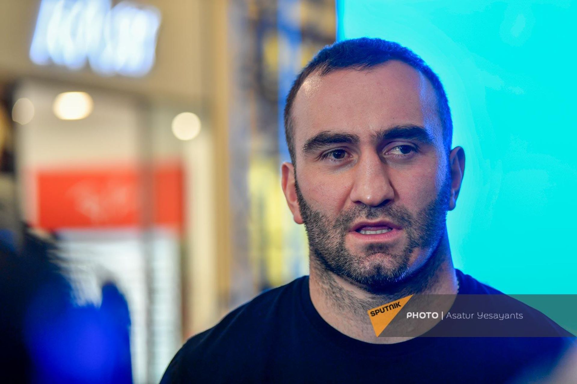 Российский боксер Мурад Гассиев на церемонии взвешивания (2 марта 2023). Еревaн - Sputnik Армения, 1920, 02.03.2023