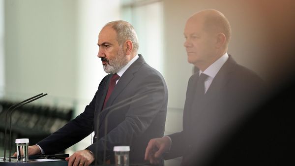 Встреча премьер-министра Армении Никола Пашиняна и Канцлера ФРГ Олафа Шольца (2 марта 2023). Берлин - Sputnik Армения