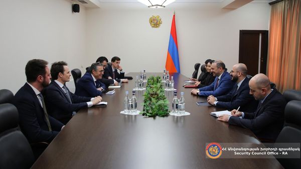 Արմեն Գրիգորյանի հադիպումը  Անդերս Ֆոգ Ռասմուսենի հետ։  - Sputnik Արմենիա