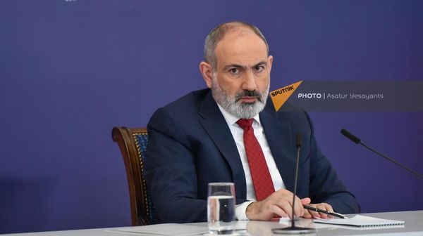Премьер-министр Никол Пашинян проводит пресс-конференцию (14 марта 2023). Еревaн - Sputnik Армения