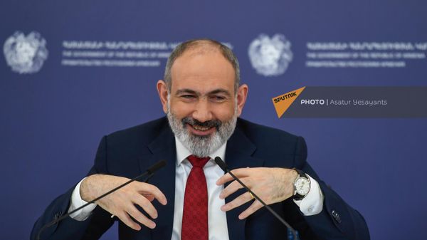 Премьер-министр Никол Пашинян проводит пресс-конференцию (14 марта 2023). Еревaн - Sputnik Армения