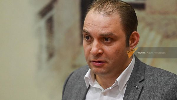 Адвокат Мигран Погосян на пресс-конференции по делу Григoрия Хaчaтурова (20 марта 2023). Еревaн - Sputnik Армения