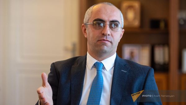 Губернатор Армавирской области Эдвард Ованнисян во время беседы с корреспондентом Sputnik Армения (28 марта 2023). Армавир - Sputnik Армения