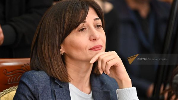 Арпи Давоян на заседании Постоянной комиссии НС по защите прав человека и общественным вопросам (4 апреля 2022). Еревaн - Sputnik Армения