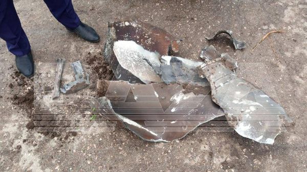 Части украинской ракеты, сбитой Системой противовоздушной обороны (8 апреля 2023). Крым - Sputnik Армения