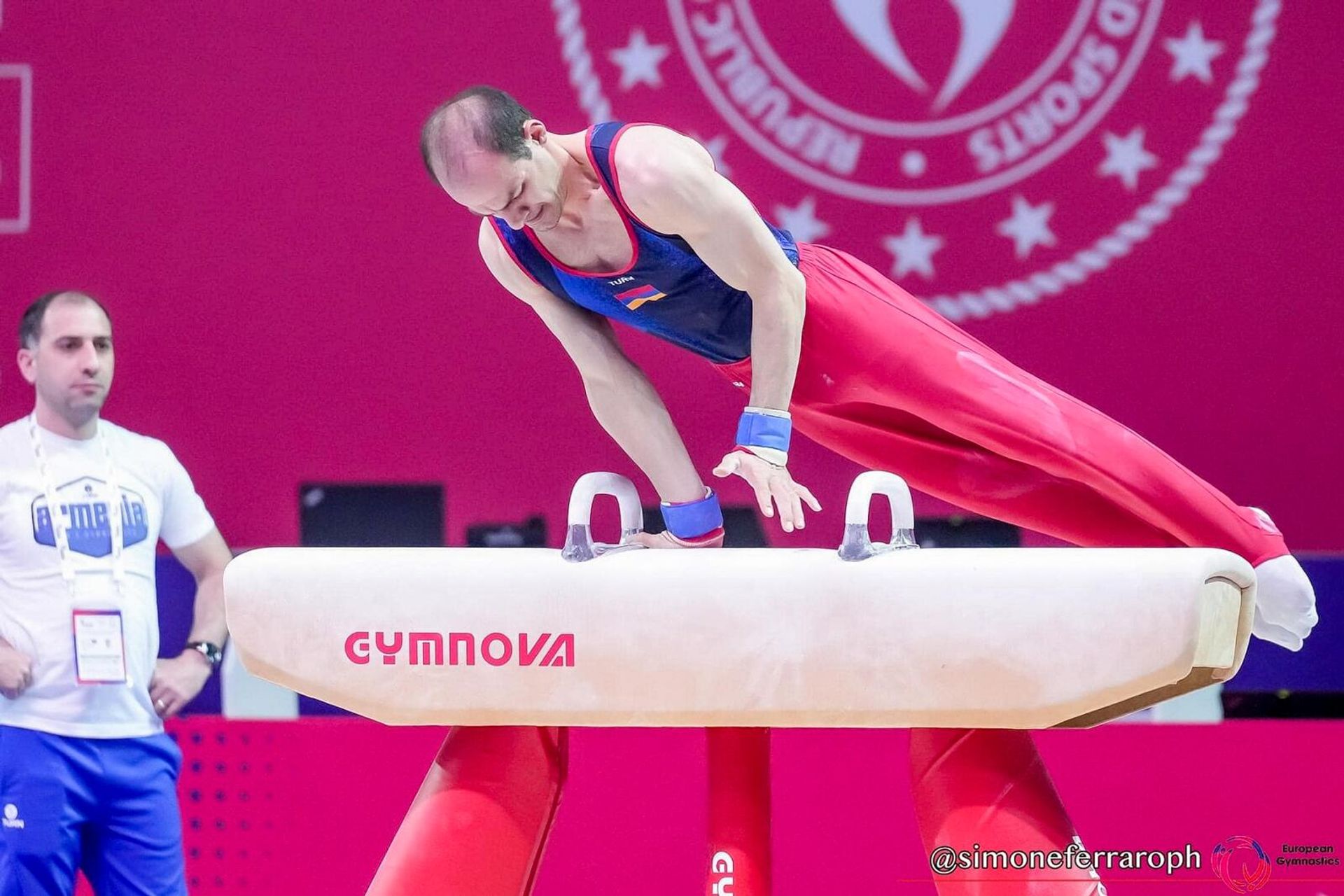 Член сборной Армении по спортивной гимнастике Арутюн Мердинян на Чемпионате Европы в Анталии - Sputnik Արմենիա, 1920, 10.04.2023