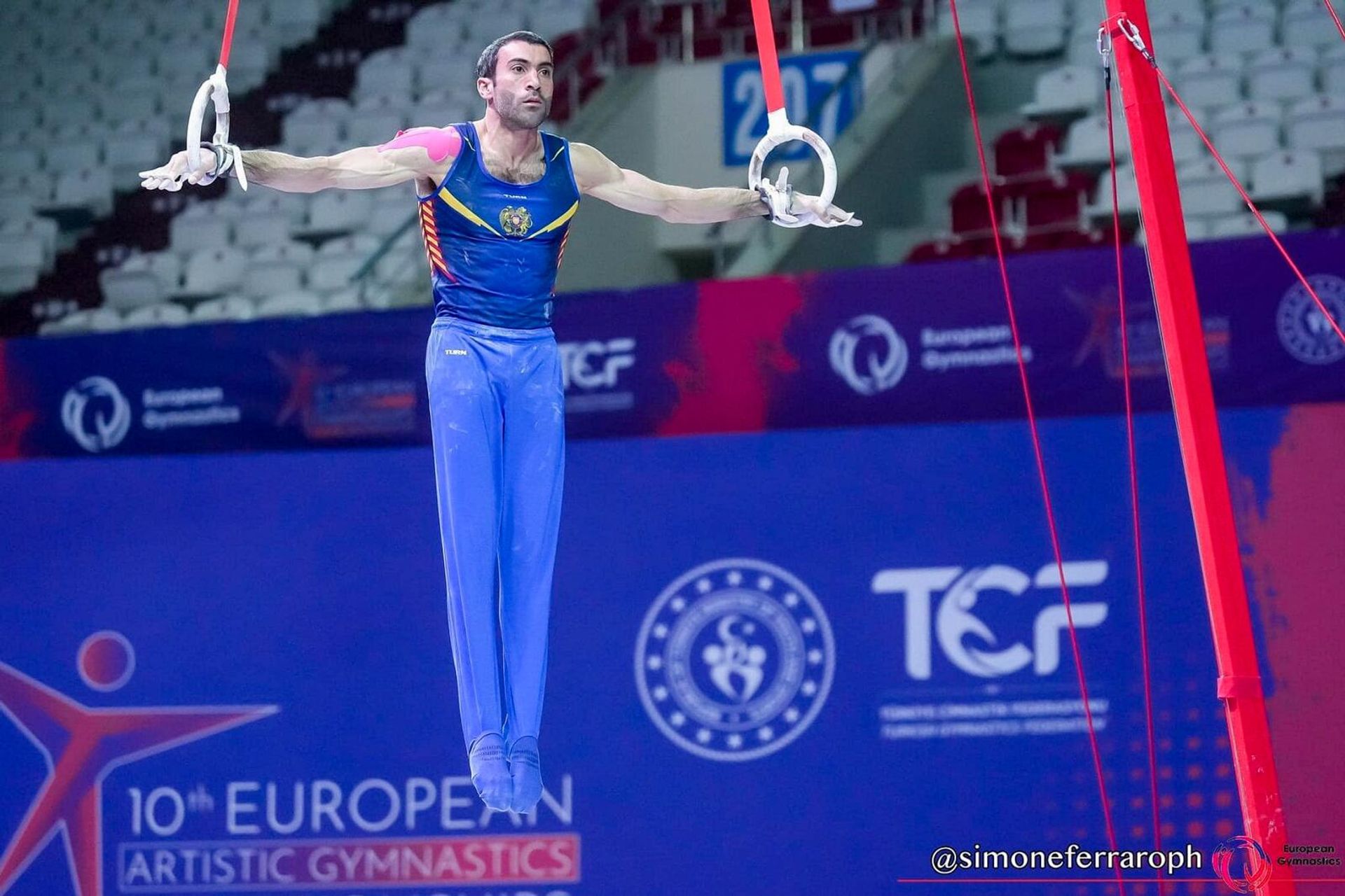 Член сборной Армении по спортивной гимнастике Ваагн Давтян на Чемпионате Европы в Анталии - Sputnik Արմենիա, 1920, 10.04.2023