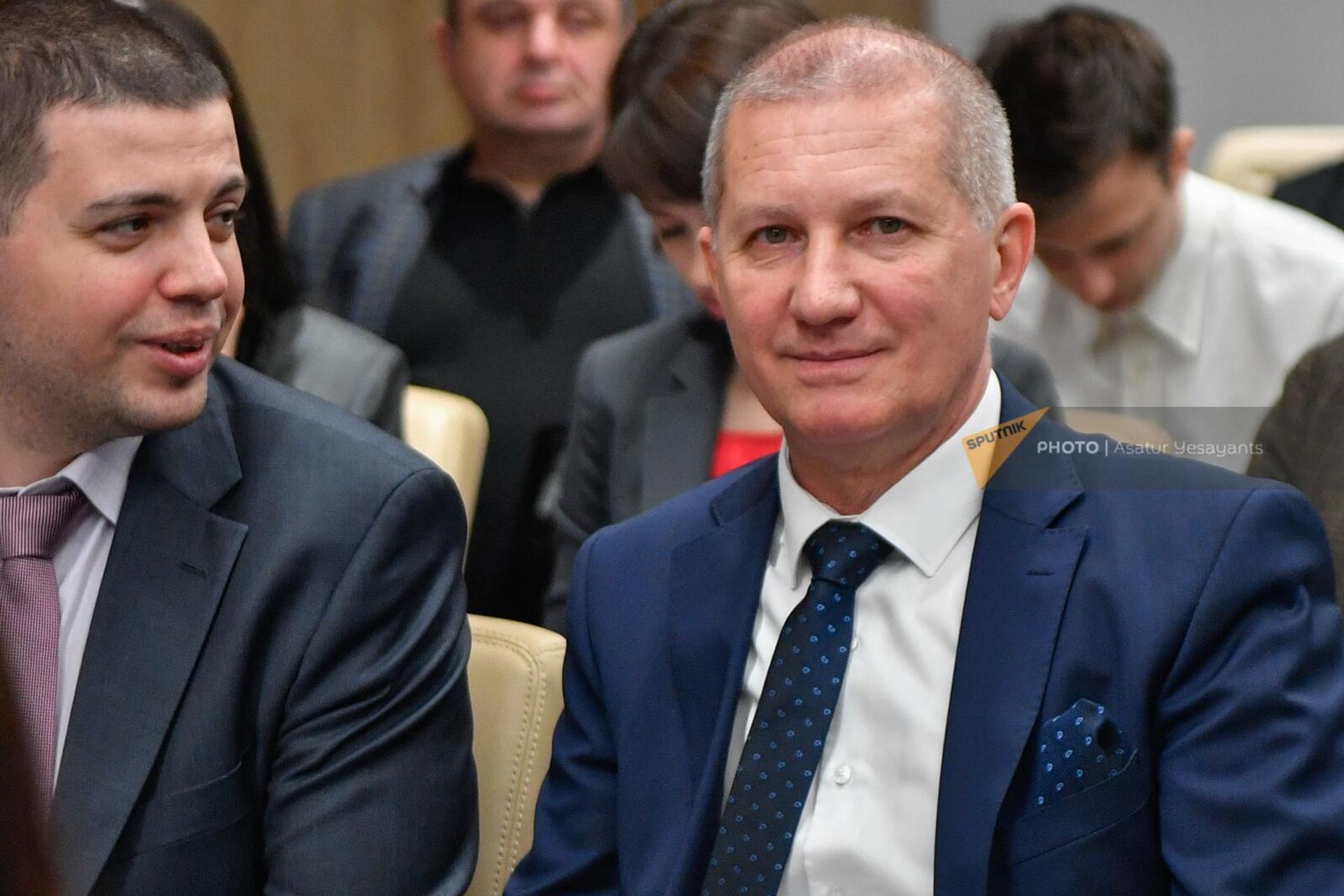 Президент ассоциации НОТИМ Михаил Викторов на российско-армянский бизнес миссии (13 аперля 2023). Еревaн - Sputnik Արմենիա, 1920, 13.04.2023