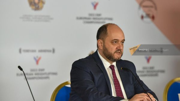 Արայիկ Հարությունյանը ասուլիսին - Sputnik Արմենիա