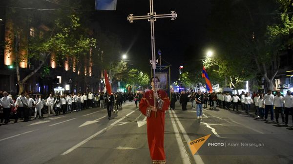 Ավանդական ջահերով երթ - Sputnik Արմենիա