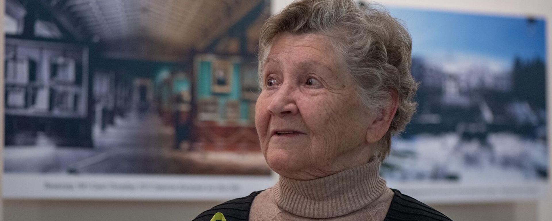Житель блокадного Ленинграда Галина Петухова на открытии выставки, приуроченной к блокаде Ленинграда (26 января 2023). Еревaн - Sputnik Армения, 1920, 24.01.2024