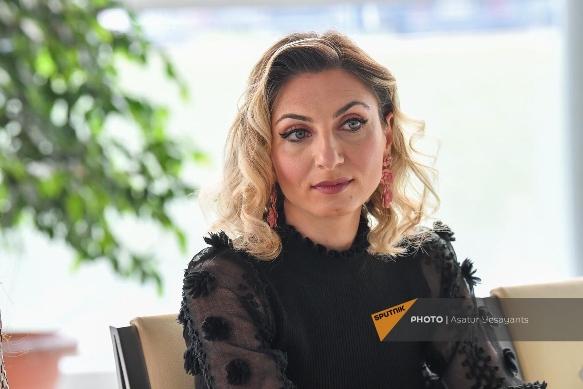 Председатель Комитета по туризму Сисиан Погосеан на пресс-конференции венгерской бюджетной авиакомпании Wizz Air (2 мая 2023). Еревaн - Sputnik Армения, 1920, 02.05.2023