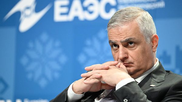 Вице-премьер Армении Мгер Григорян на сессии Приоритеты ЕАЭС 2030+ в рамках Евразийского экономического форума (24 мая 2023). Москвa - Sputnik Армения