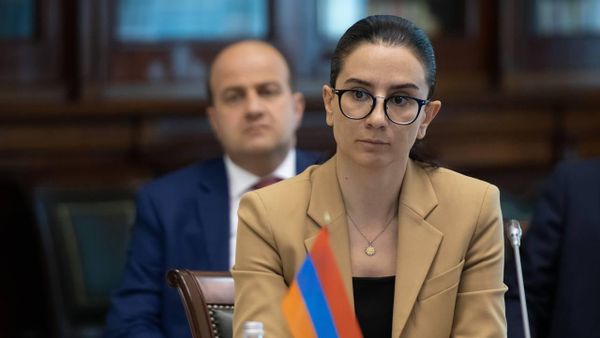 Генпрокурор Анна Вардапетян на трехсторонней встрече Генпрокуроров Армении, России и Азербайджана (15 июня 2023). Санкт-Петербург - Sputnik Армения