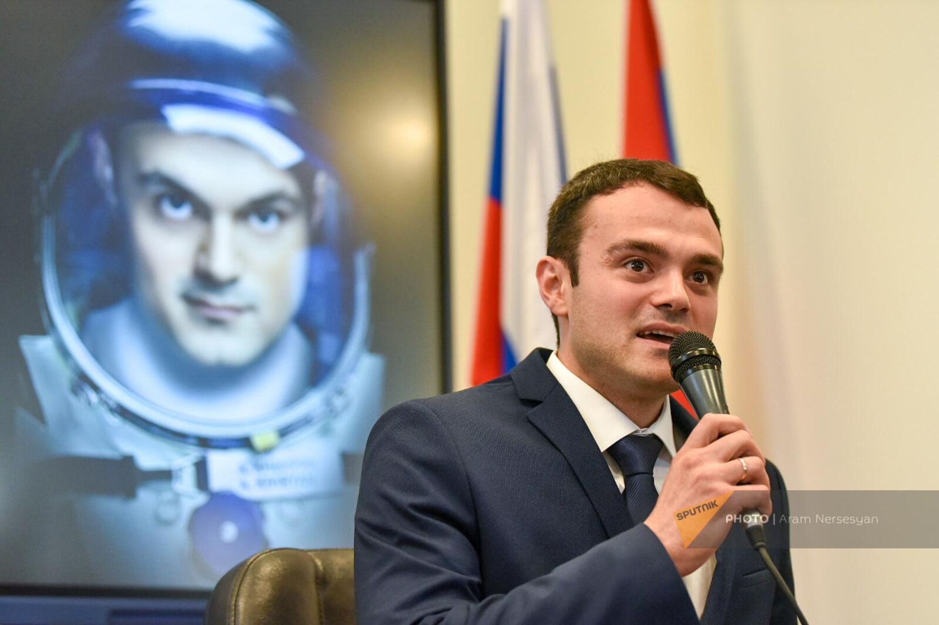 Пресс-конференция космонавта Арутюна Кивиряна (21 июня 2023). Еревaн - Sputnik Армения, 1920, 21.06.2023