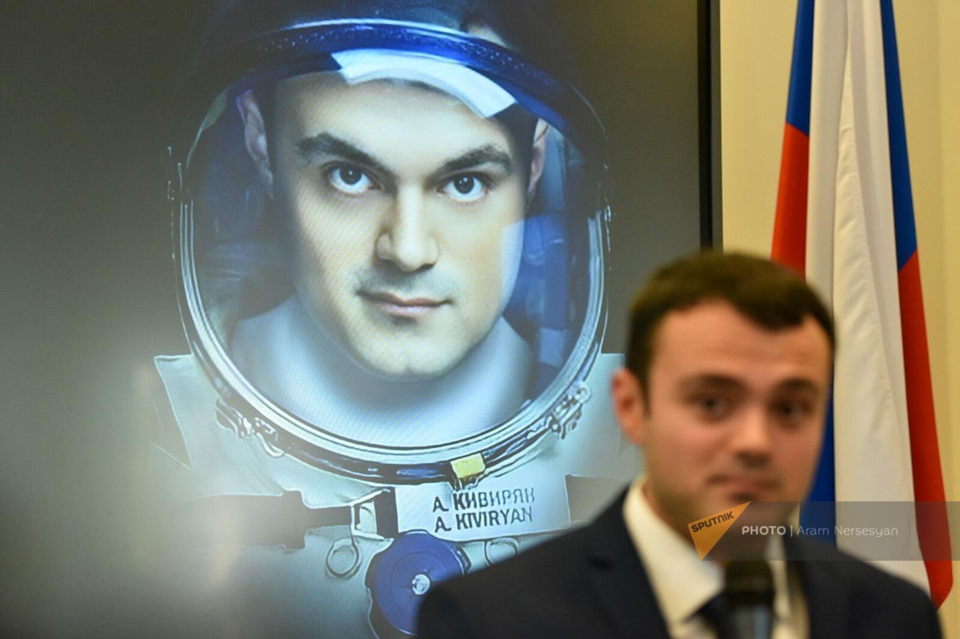 Пресс-конференция космонавта Арутюна Кивиряна (21 июня 2023). Еревaн - Sputnik Արմենիա, 1920, 21.06.2023