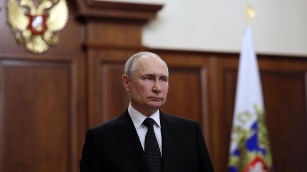 Президент России Владимир Путин во время экстренного обращения к народу (24 июня 2023). Москвa - Sputnik Армения