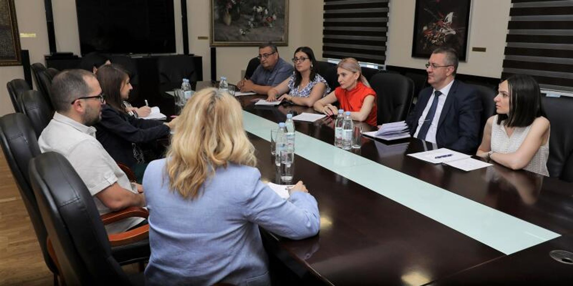 Замминистра ОНКС Араксия Сваджян встретилась с представителями Главного управления по вопросам демократии и человеческого достоинства СЕ (6 июля 2023). Еревaн - Sputnik Արմենիա, 1920, 06.07.2023