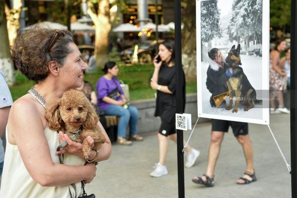 Благотворительная выставка фотографий Нарине Карапетян осажденного Арцаха Служба (17 июля 2023). Еревaн - Sputnik Армения