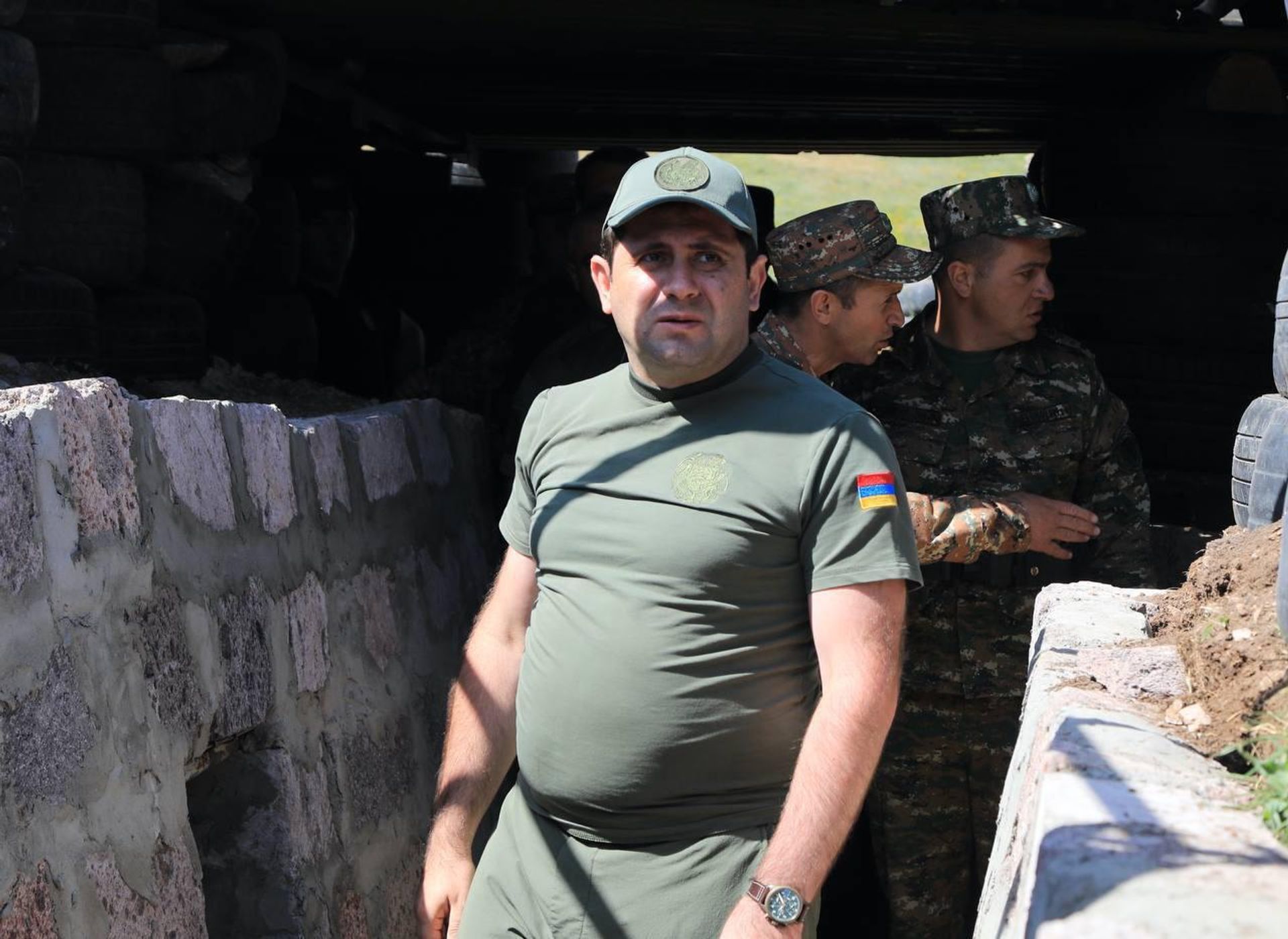 Министр обороны Сурен Папикян посетил армяно-азербайджанскую границу (19 июля 2023). Армения - Sputnik Արմենիա, 1920, 19.07.2023