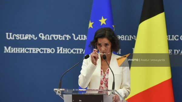 Բելգիայի ԱԳ նախարար Հաջա Լաբիբը Երևանում - Sputnik Արմենիա