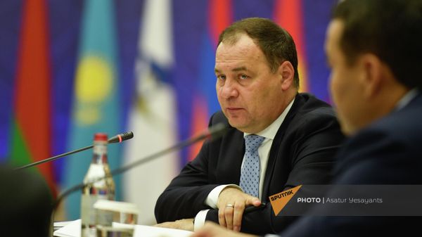 Премьер-министр Беларуси Роман Головченко на заседании глав правительств стран ЕАЭС (24 августа 2023). Цахкадзор, Армения - Sputnik Армения