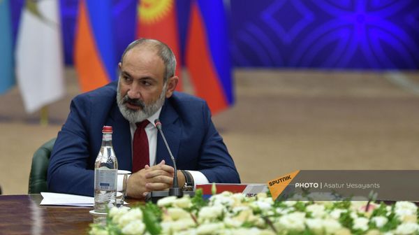 Премьер-министр Армении Никол Пашинян на заседании глав правительств стран ЕАЭС (24 августа 2023). Цахкадзор, Армения - Sputnik Армения