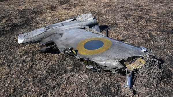 Обломок сбитого украинского штурмовика - Sputnik Армения