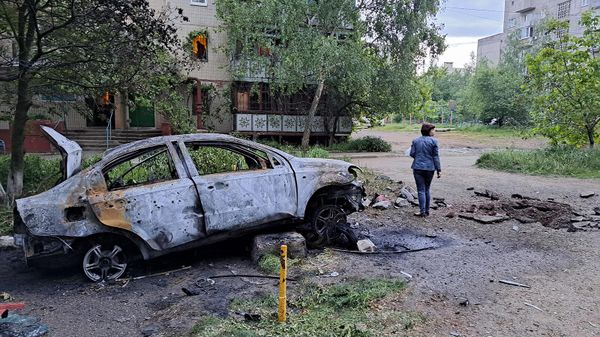 Последствия обстрела Никитовского района в ДНР со стороны ВСУ (25 мая 2023). Горловка - Sputnik Армения