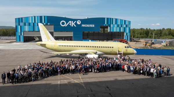 Самолет SSJ-100 с импортозамещенным оборудованием выполнил первый полет - Sputnik Армения