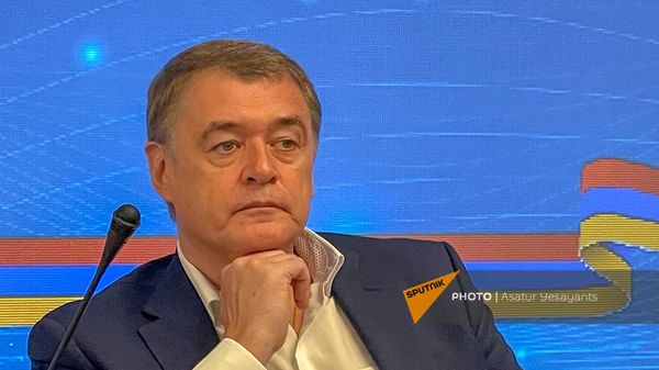 Юрий Костин на армяно-российском медиафоруме (8 сентября 2023). Еревaн - Sputnik Армения