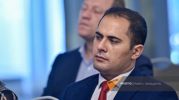 Директор Центра общественных связей и информации Гор Царукян на российско-армяном медиафоруме (8 сентября 2023). Еревaн - Sputnik Армения
