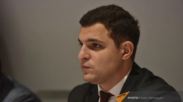 Сергей Мелконян в ходе дисскуссии АЦСИИ Армения - НАТО: новые вызовы или возможности для региональной безопасности? (12 сентября 2023). Еревaн - Sputnik Армения