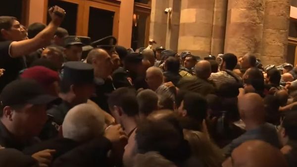 Բողոքի ակցիայի ժամանակ - Sputnik Արմենիա