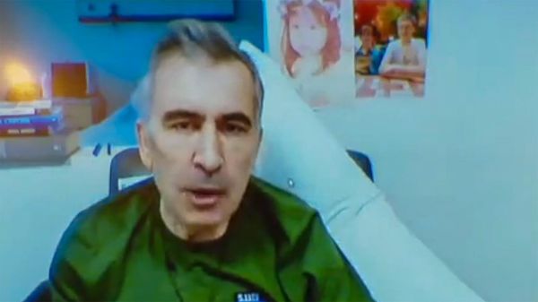 Кадр с подключением Михаила Саакашвили к судебному процессу от 20.09.2023 - Sputnik Армения