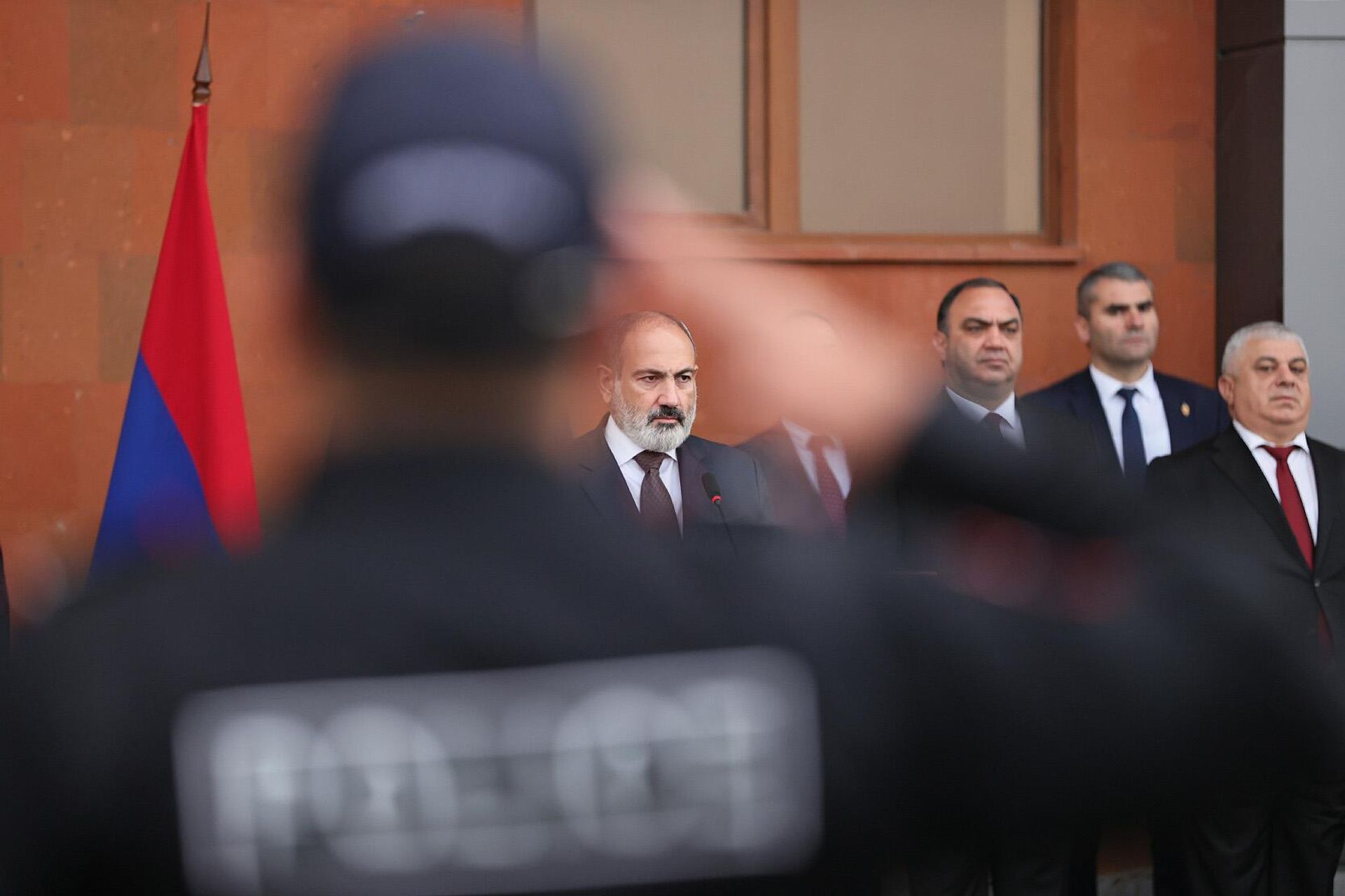 Премьер-министр Никол Пашинян принял участие в мероприятии, посвященном началу работы Патрульно-полицейской службы Армавирской области (28 октября 2023). Армавир - Sputnik Արմենիա, 1920, 28.10.2023