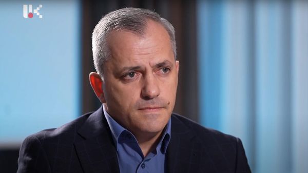 Президент Карабаха Самвел Шахраманян дает интервью телеканалу TVArtsakh - Sputnik Армения