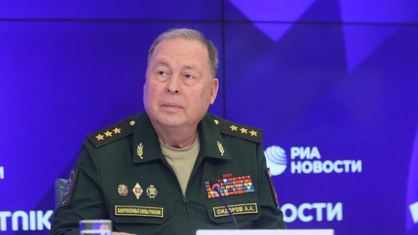 Брифинг начальника Объединенного штаба ОДКБ, генерал-полковника Анатолия Сидорова в формате видеомоста Москва – Минск – Астана – Бишкек – Ереван (16 ноября 2023). Москва - Sputnik Армения