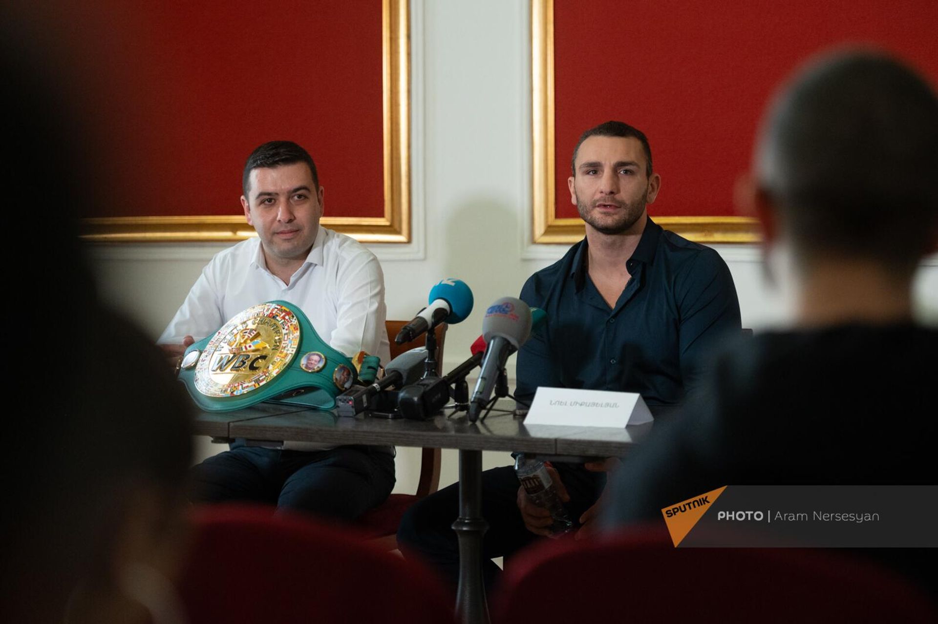 Пресс-конференция чемпиона мира по боксу по версии WBC Ноэля Микаеляна (29 ноября 2023). Еревaн - Sputnik Արմենիա, 1920, 29.11.2023