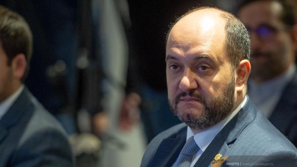 Араик Арутюнян на экспертной конференции на тему “Новые региональные реалии и Перекресток мира” (5 декабря 2023). Еревaн - Sputnik Армения