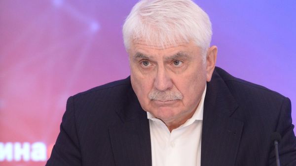 Первый заместитель председателя Комитета Государственной Думы РФ по международным делам Алексей Чепа во время пресс-конференции на тему: Ядерные провокации на Украине: кому это нужно? (28 октября 2022). Москвa - Sputnik Армения
