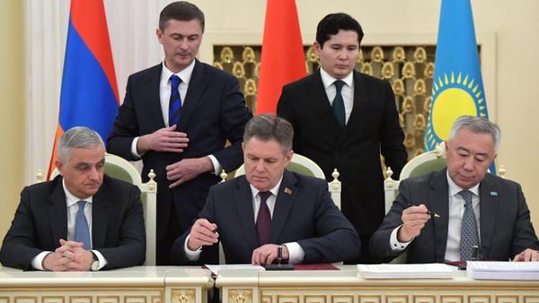 Подписание соглашения о свободной торговле между ЕАЭС и Республикой Иран - Sputnik Армения
