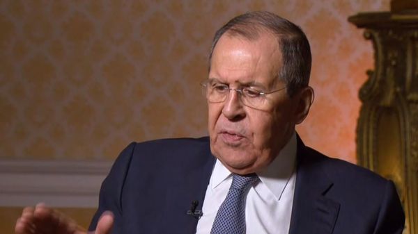 Глава МИД РФ Сергей Лавров дает интервью генеральному директору Международной медиагруппы Россия сегодня Дмитрию Киселеву (28 декабря 2023). Москва - Sputnik Армения