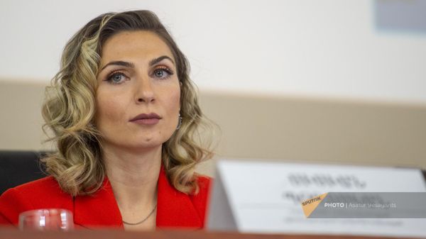 Глава Комитета по туризму Сисиан Погосеан на ежегодной итоговой пресс-конференции министерства (8 января 2023). Еревaн - Sputnik Армения