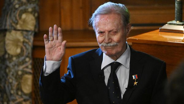 Народный артист СССР, худрук Малого театра Юрий Соломин на творческой встрече в рамках Международного дня театра (27 марта 2023). Москвa - Sputnik Армения