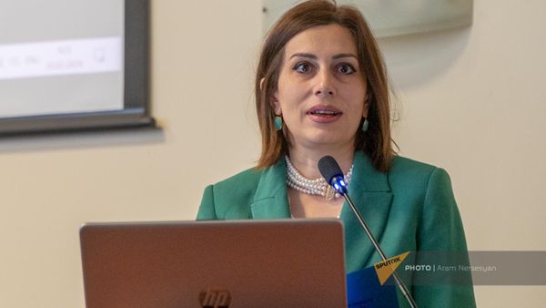 Министр здравоохранения Анаит Аванесян на IV национальном онкологическом конгрессе (3 февраля 2024). Джермук - Sputnik Армения