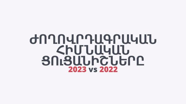 Ժողովրդագրական հիմնական ցուցանիշները` ՀՀ-ում - Sputnik Արմենիա