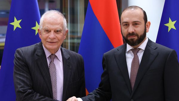 Встреча министра иностранных дел РА Арарата Мирзояна и Верховного Представителя ЕС Жозепа Борреля (13 февраля 2024). Брюссель - Sputnik Армения