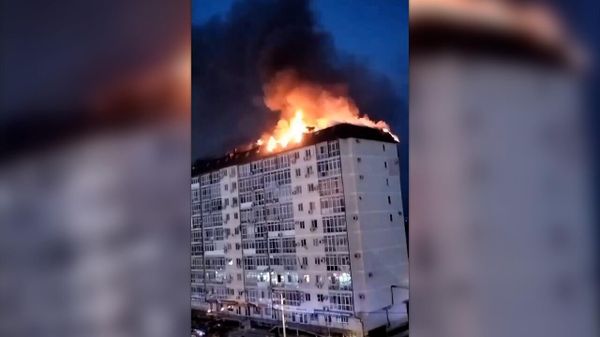 Крупный пожар в Анапе - Sputnik Армения