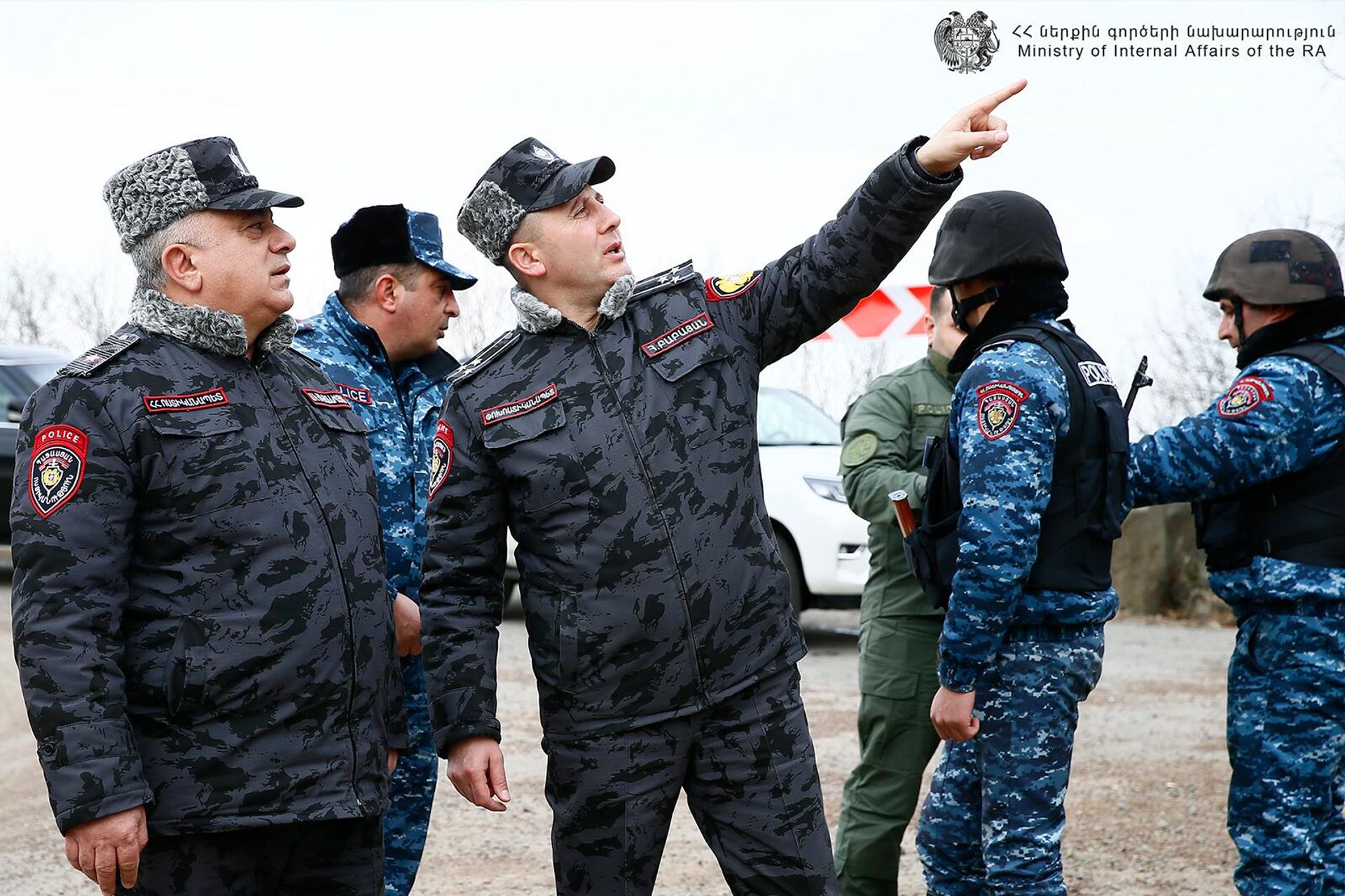 Начальник полиции МВД-заместитель министра внутренних дел Арам Ованнисян созвал оперативное совещание в областном управлении полиции Сюника (13 февраля 2024).  - Sputnik Արմենիա, 1920, 14.02.2024